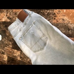 Men’s Light Blue Washed Skinny Jeans